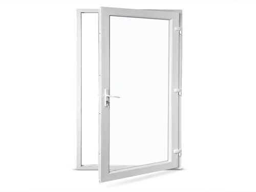 White Upvc Glass Door